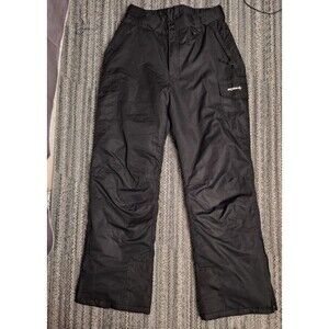 SkiGear Mens Insulated Cargo Ski ‎ Pants Sz Large Black Weatherproof Outdoors